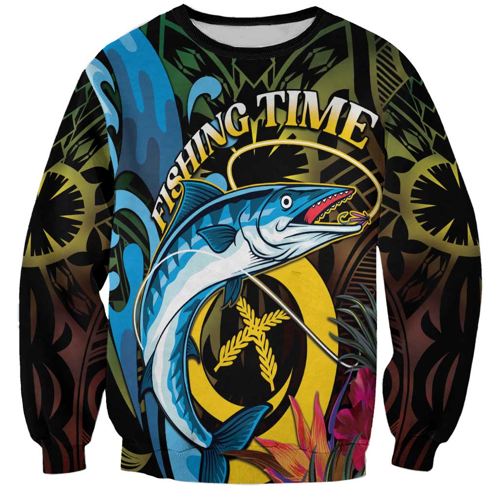 Vanuatu Fishing Sweatshirt It's Time To Fish