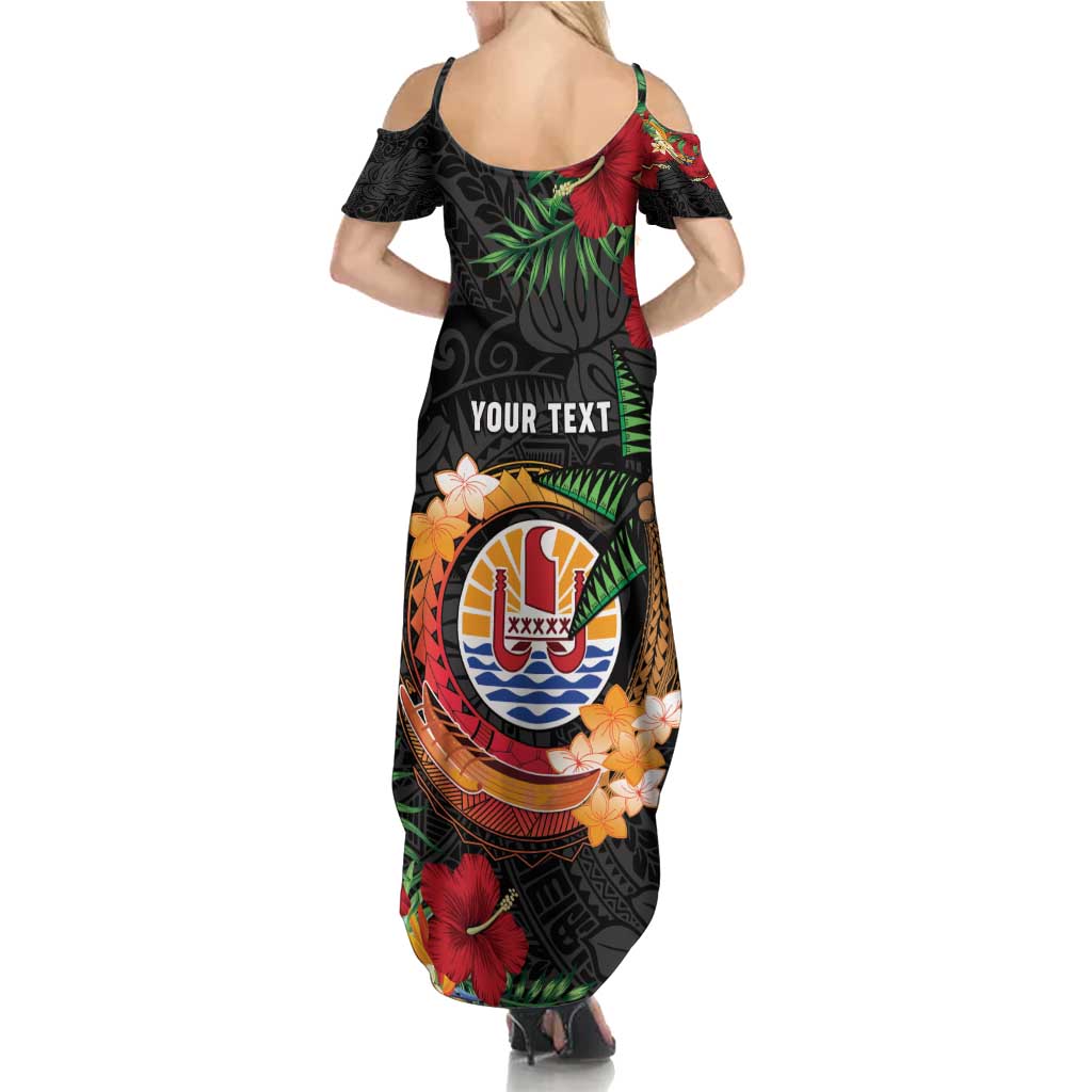 Personalised French Polynesia Outrigger Canoe Race Family Matching Summer Maxi Dress and Hawaiian Shirt Tropical Vibe LT05 - Polynesian Pride