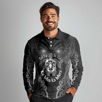 Aotearoa Toitu Te Tiriti Long Sleeve Polo Shirt Ka Mua Ka Muri