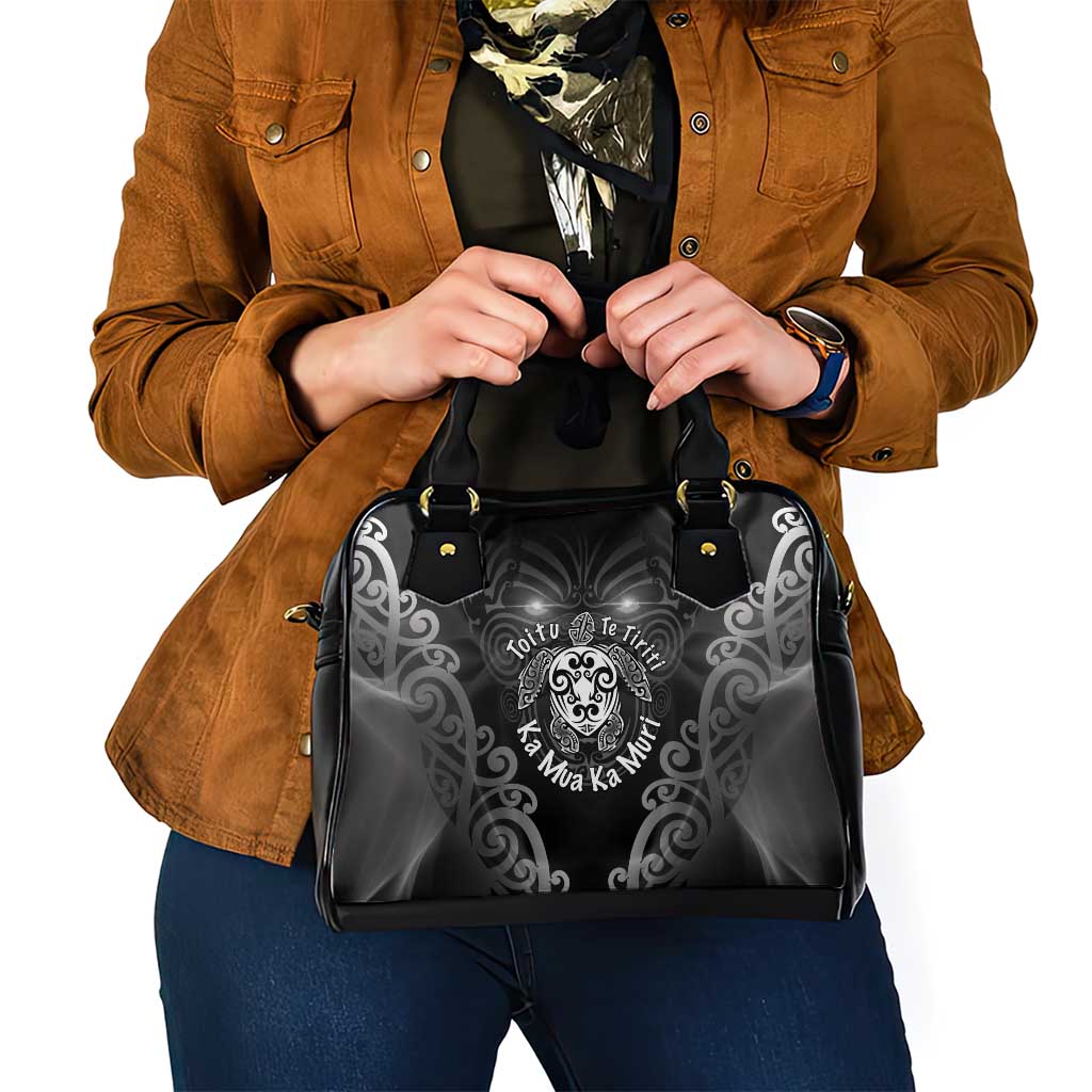 Aotearoa Toitu Te Tiriti Shoulder Handbag Ka Mua Ka Muri