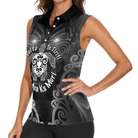 Aotearoa Toitu Te Tiriti Women Sleeveless Polo Shirt Ka Mua Ka Muri