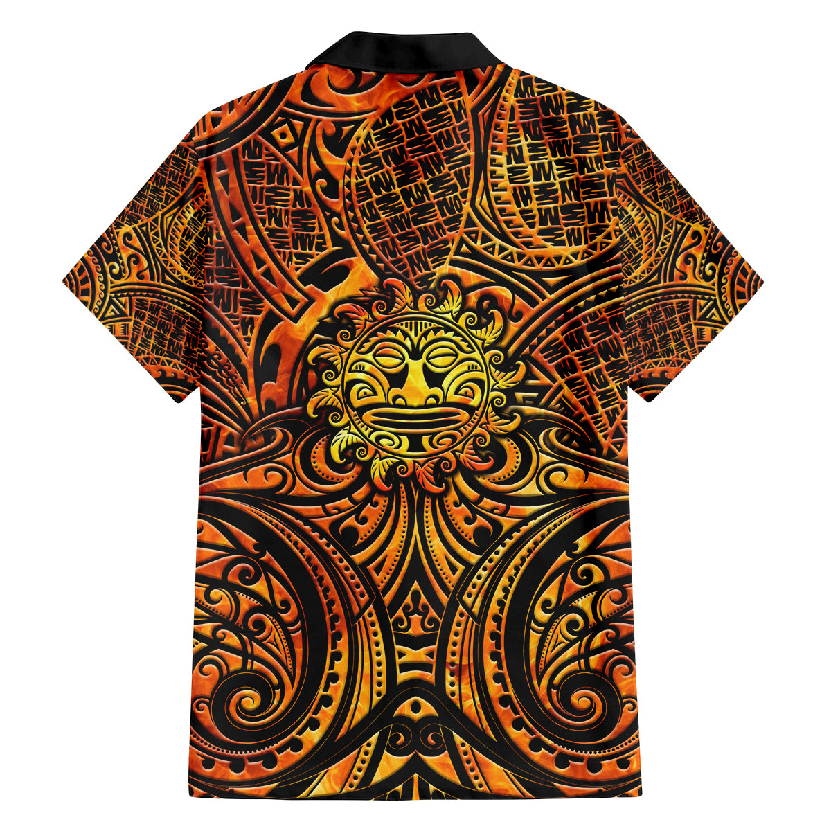 New Zealand Tamanuitera The Sun Family Matching Tank Maxi Dress and Hawaiian Shirt Maori Pattern LT05 - Polynesian Pride