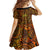 New Zealand Tamanuitera The Sun Kid Short Sleeve Dress Maori Pattern