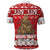 Personalised New Zealand Christmas In July Polo Shirt Maori Kiwi Xmas Tree - Red