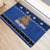 New Zealand July Christmas Rubber Doormat Maori Kiwi Xmas Tree - Blue