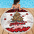New Zealand July Christmas Beach Blanket Maori Kiwi Xmas Tree - White