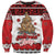 Personalised New Zealand July Christmas Sweatshirt Maori Kiwi Xmas Tree - White