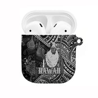 Hawaii King Kamehameha AirPods Case With Hawaiian Ipu Motifs Black Version