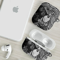 Hawaii King Kamehameha AirPods Case With Hawaiian Ipu Motifs Black Version