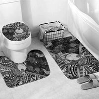 Hawaii King Kamehameha Bathroom Set With Hawaiian Ipu Motifs Black Version