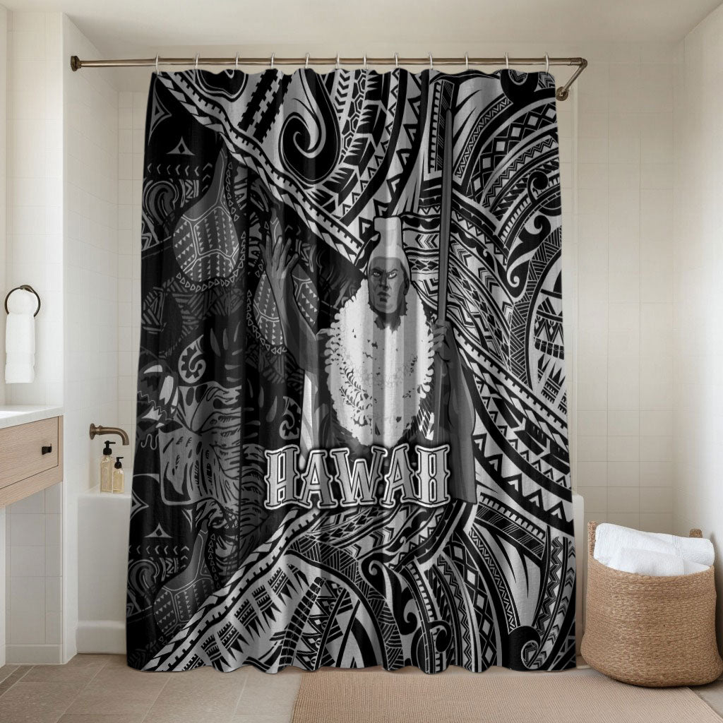 Hawaii King Kamehameha Bathroom Set With Hawaiian Ipu Motifs Black Version