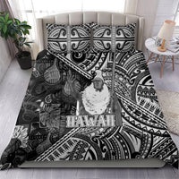 Hawaii King Kamehameha Bedding Set With Hawaiian Ipu Motifs Black Version