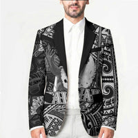 Hawaii King Kamehameha Blazer With Hawaiian Ipu Motifs Black Version