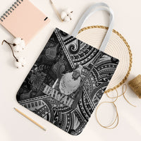 Hawaii King Kamehameha Tote Bag With Hawaiian Ipu Motifs Black Version