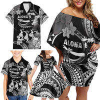 Hawaii Beautiful Hula Dancers Family Matching Off Shoulder Short Dress and Hawaiian Shirt With Ipu Keke And Pahu Drum LT05 - Polynesian Pride