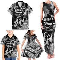 Hawaii Beautiful Hula Dancers Family Matching Tank Maxi Dress and Hawaiian Shirt With Ipu Keke And Pahu Drum LT05 - Polynesian Pride