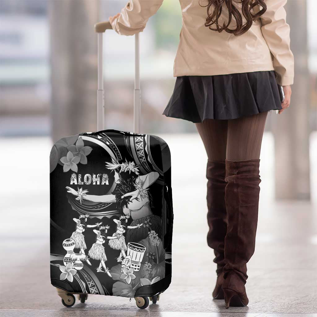 Hawaii Beautiful Hula Dancers Luggage Cover With Ipu Keke And Pahu Drum LT05 - Polynesian Pride