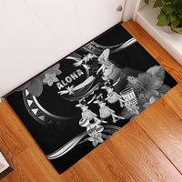 Hawaii Beautiful Hula Dancers Rubber Doormat With Ipu Keke And Pahu Drum