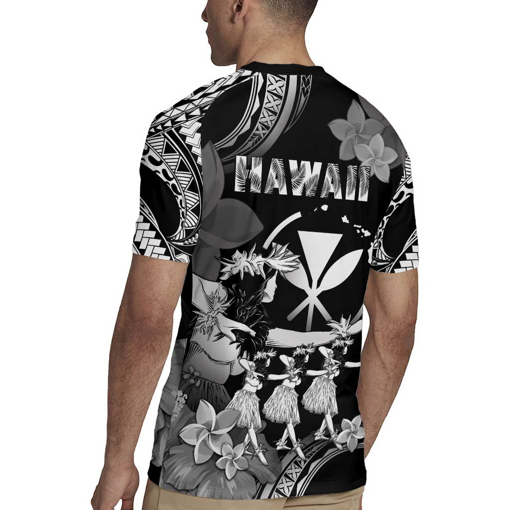 Hawaii Beautiful Hula Dancers Rugby Jersey With Ipu Keke And Pahu Drum