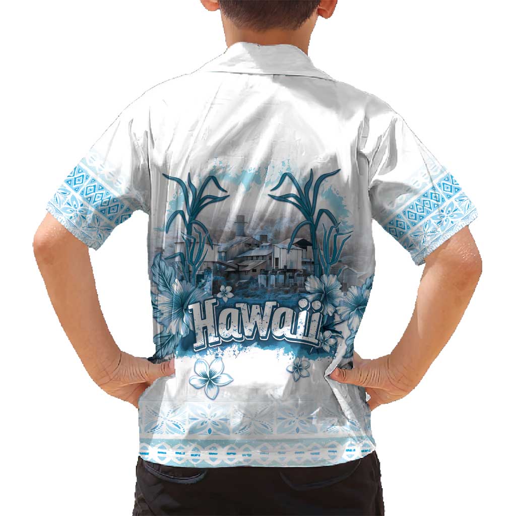 Hawaii Sugar Plantation Family Matching Long Sleeve Bodycon Dress and Hawaiian Shirt With Hawaiian Tapa Pattern LT05 - Polynesian Pride