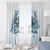 Hawaii Sugar Plantation Window Curtain With Hawaiian Tapa Pattern