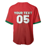 Custom Morocco Football 2026 Baseball Jersey Atlas Lions Breathtaking Victory Red Version