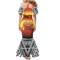 Papua New Guinea 50th Independence Day Family Matching Mermaid Dress and Hawaiian Shirt One People One Nation One PNG LT05 - Polynesian Pride
