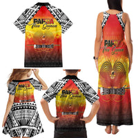 Papua New Guinea 50th Independence Day Family Matching Tank Maxi Dress and Hawaiian Shirt One People One Nation One PNG LT05 - Polynesian Pride