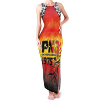 Papua New Guinea 50th Independence Day Family Matching Tank Maxi Dress and Hawaiian Shirt One People One Nation One PNG LT05 Mom's Dress Yellow - Polynesian Pride