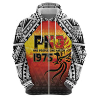 Papua New Guinea 49th Independence Day Zip Hoodie One People One Nation One PNG