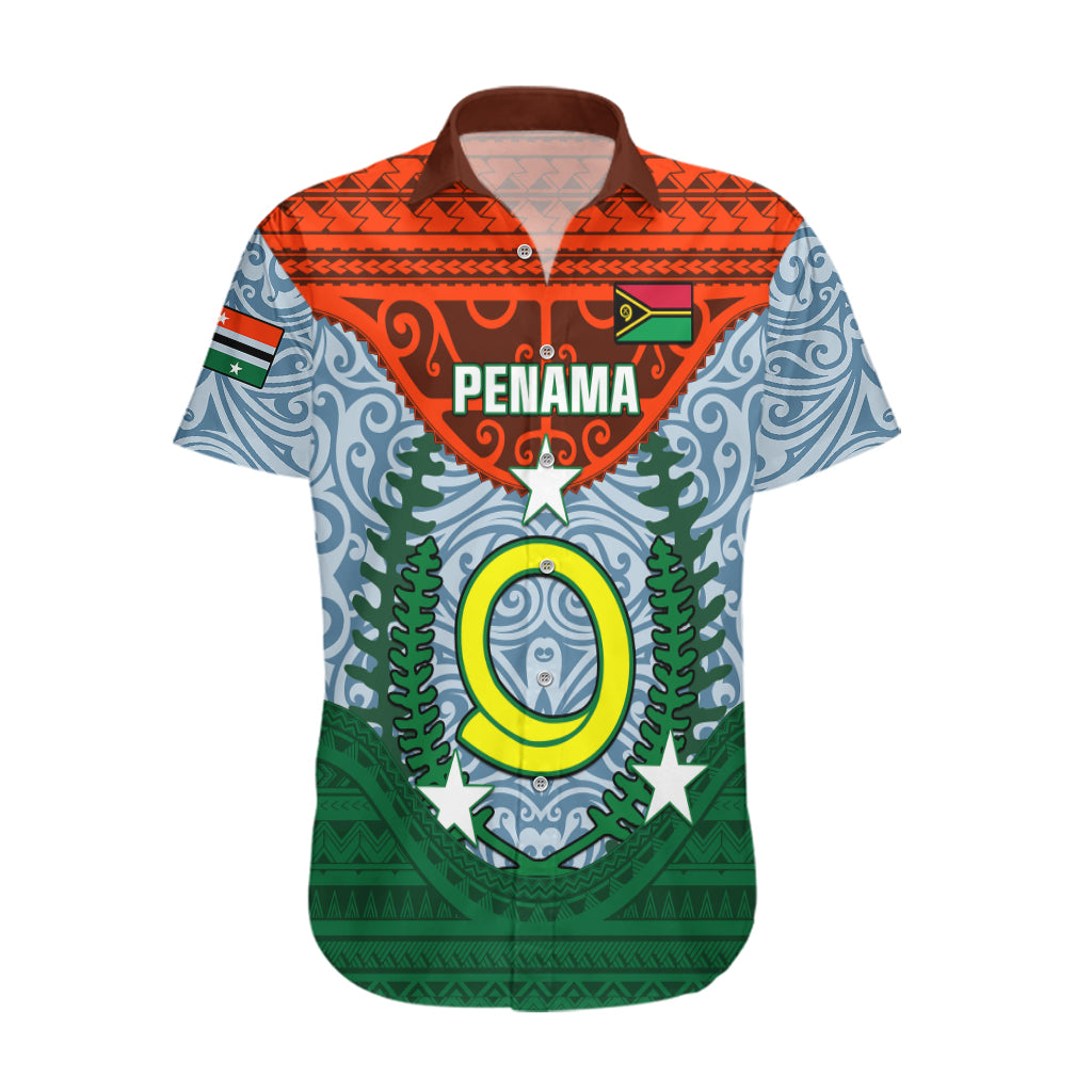 Personalized Vanuatu Penama Province Hawaiian Shirt Vanuatuan Coat Of Arms Polynesian Pattern LT05 Green - Polynesian Pride