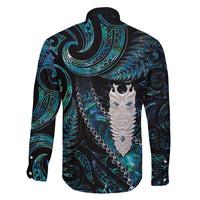 New Zealand Aotearoa Family Matching Mermaid Dress and Hawaiian Shirt Maori Tane Te Waiora Paua Shell Glitter Turquoise LT05 - Polynesian Pride
