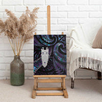 New Zealand Aotearoa Canvas Wall Art Maori Tane Te Waiora Paua Shell Glitter Purple