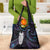 New Zealand Aotearoa Grocery Bag Maori Tane Te Waiora Paua Shell Glitter Purple