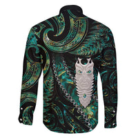 New Zealand Aotearoa Family Matching Summer Maxi Dress and Hawaiian Shirt Maori Tane Te Waiora Paua Shell Glitter Green LT05 - Polynesian Pride