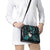 New Zealand Aotearoa Shoulder Handbag Maori Wheku Paua Shell Glitter Turquoise