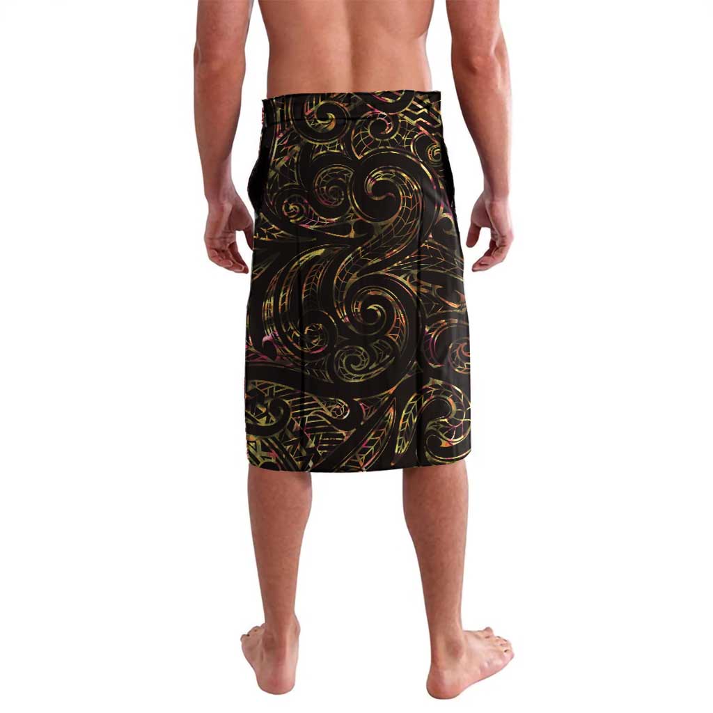 New Zealand Aotearoa Lavalava Maori Wheku Paua Shell Glitter Gold