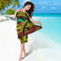 Aloha Tropical Palm Trees Sarong Reggae Polynesian Pattern