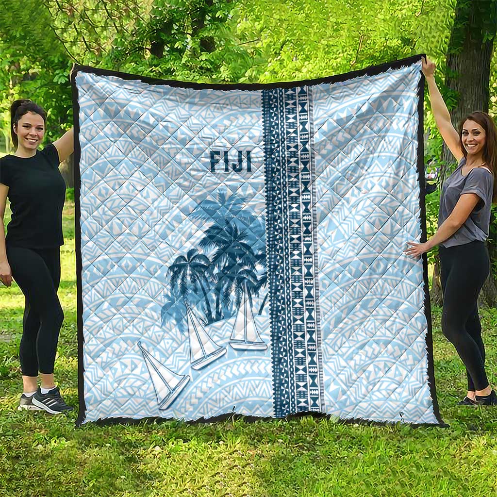 Fiji Regatta Quilt Palm Tree Tapa Pattern - Polynesian Pride