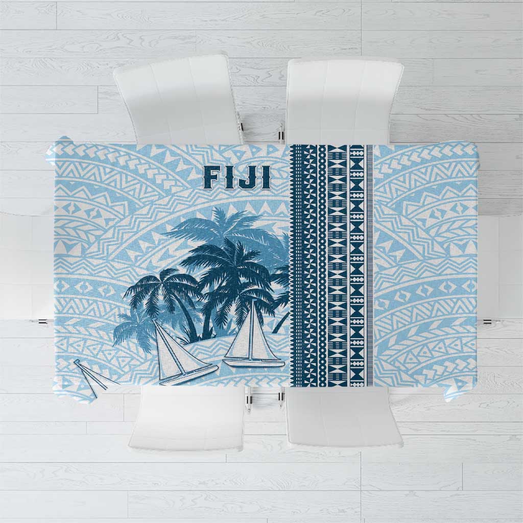 Fiji Regatta Tablecloth Palm Tree Tapa Pattern - Polynesian Pride
