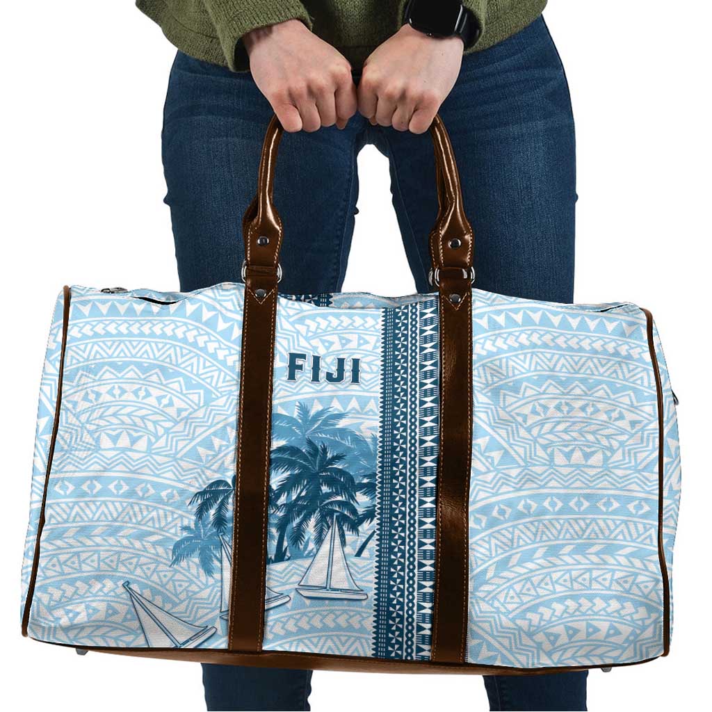 Fiji Regatta Travel Bag Palm Tree Tapa Pattern - Polynesian Pride