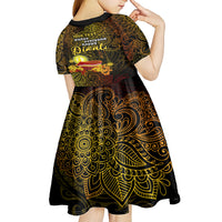 personalized-happy-diwali-festival-kid-short-sleeve-dress-diya-lamp-hibiscus-polynesian-pattern