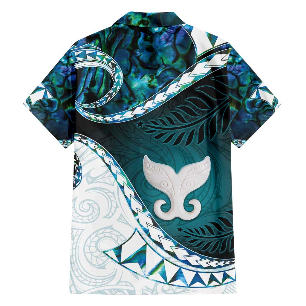 Aotearoa New Zealand Family Matching Off Shoulder Maxi Dress and Hawaiian Shirt Maori Wera Paua Shell Teal Glitter LT05 - Polynesian Pride