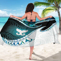 Aotearoa New Zealand Sarong Maori Wera Paua Shell Teal Glitter LT05 - Polynesian Pride