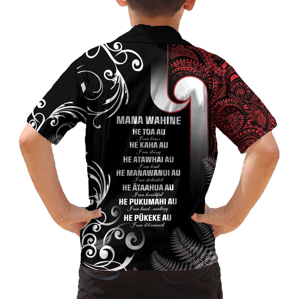 New Zealand Aotearoa Mana Wahine Family Matching Long Sleeve Bodycon Dress and Hawaiian Shirt LT05 - Polynesian Pride