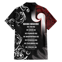 New Zealand Aotearoa Mana Wahine Family Matching Off Shoulder Short Dress and Hawaiian Shirt LT05 - Polynesian Pride