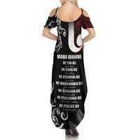 New Zealand Aotearoa Mana Wahine Family Matching Summer Maxi Dress and Hawaiian Shirt LT05 - Polynesian Pride