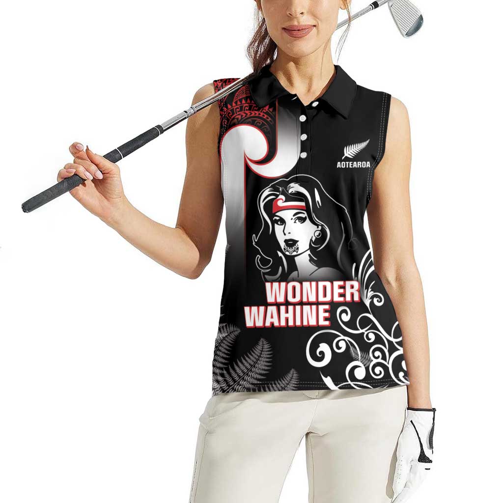 New Zealand Aotearoa Mana Wahine Women Sleeveless Polo Shirt