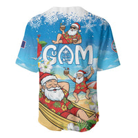 Guam Christmas Baseball Jersey Felis Pasgua Chilling Santa - Polynesian Pride