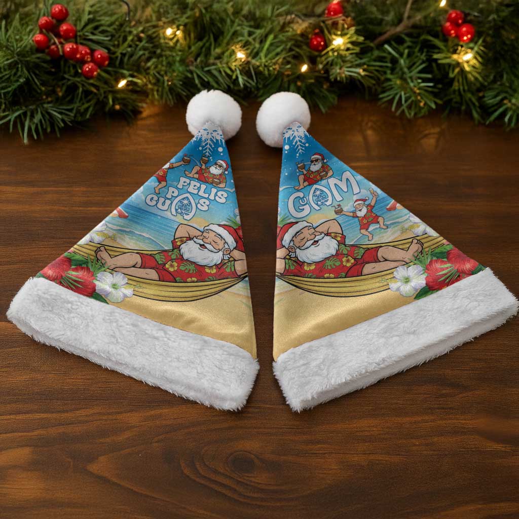 Guam Christmas Santa Hat Felis Pasgua Chilling Santa - Polynesian Pride